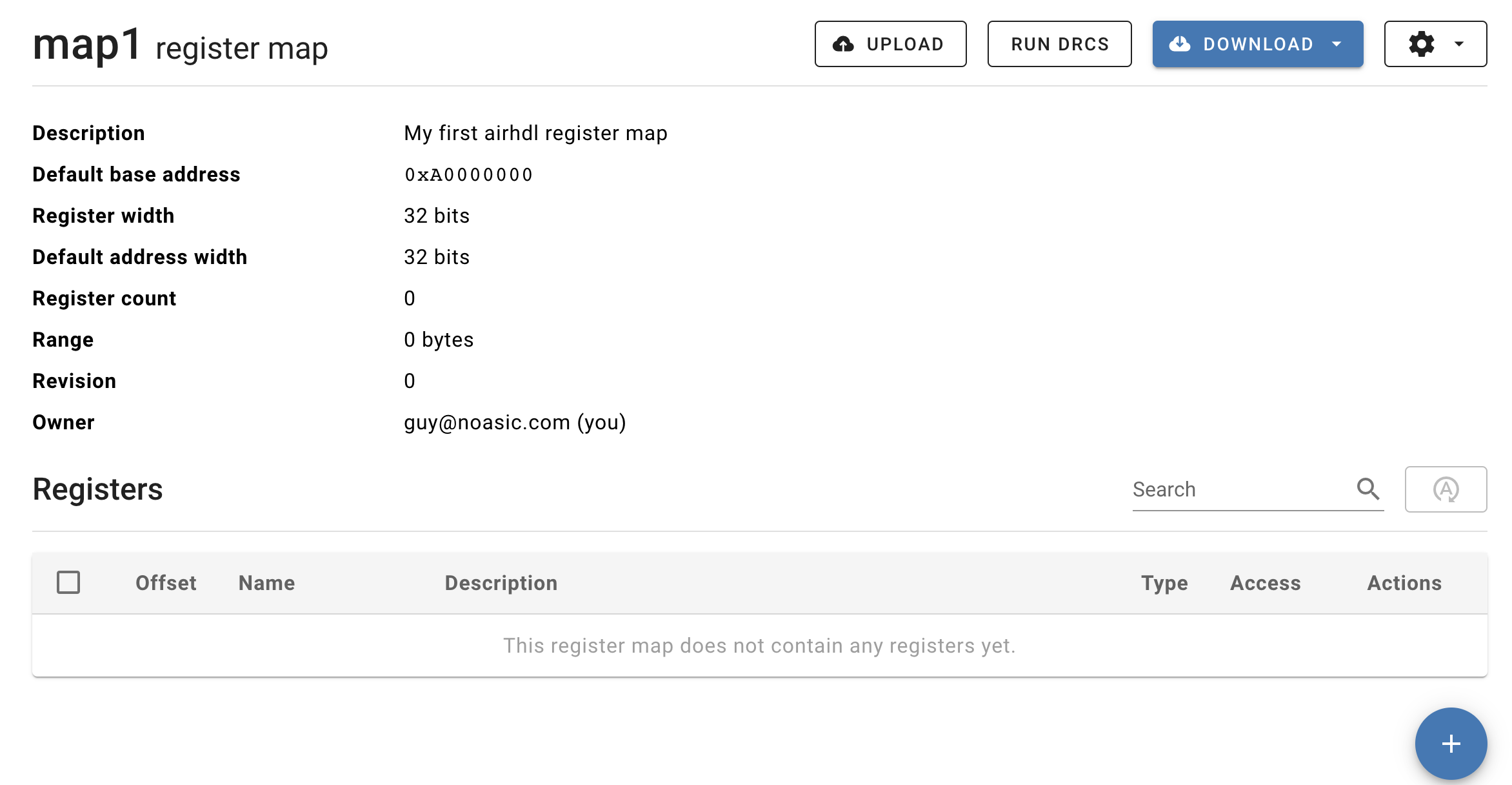 Register Map View